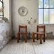 Paire de chaises Pierre Chapo S11
