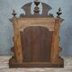 Large Buffet Mirror or Psyche in Henri II Style, Carved Walnut, Late 19th Century
