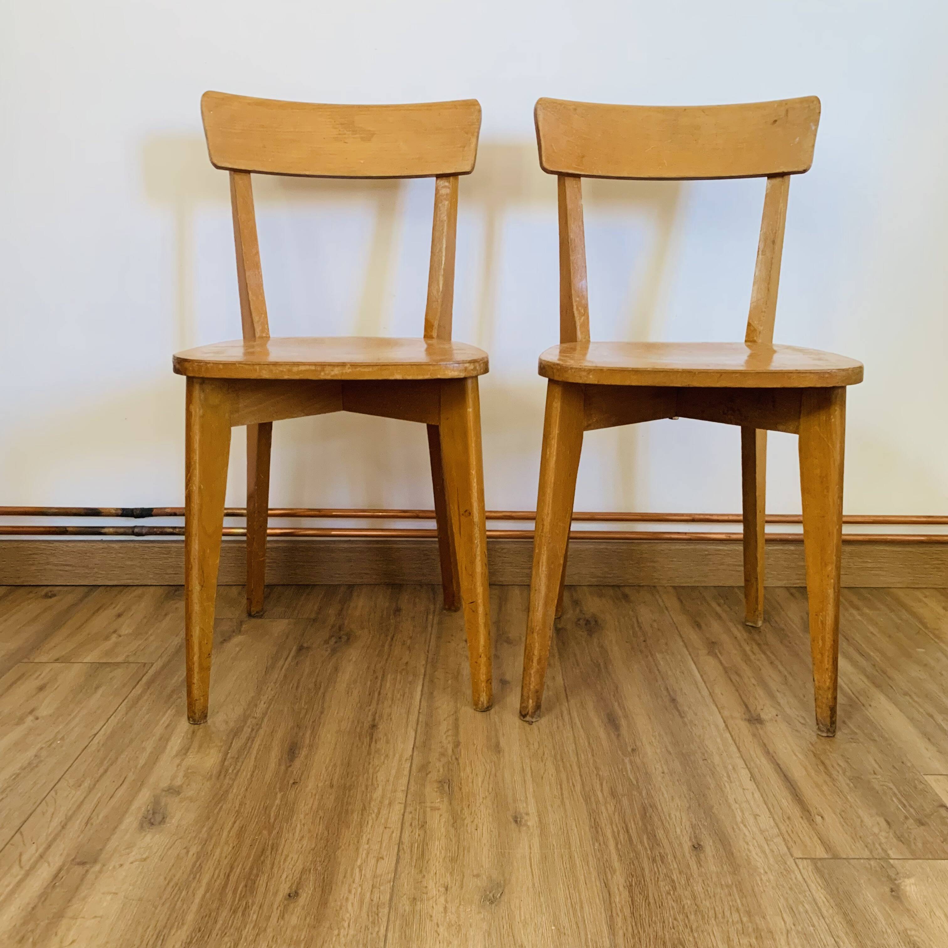 Pair of bistro chairs
