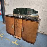 Marble top sideboard with mirror
