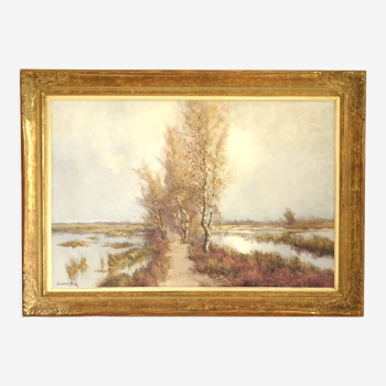 Huile sur toile, Jacques Van Den Seylbergh