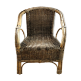 Fauteuil pour enfant vintage en osier