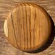 Bowl, cut or presentation plate in solid teak D25 H5.5