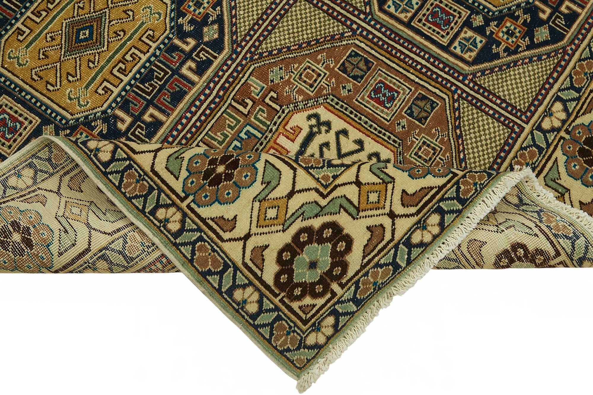 Turkish Wool Vintage Kayseri Rug 198 cm x 305 cm