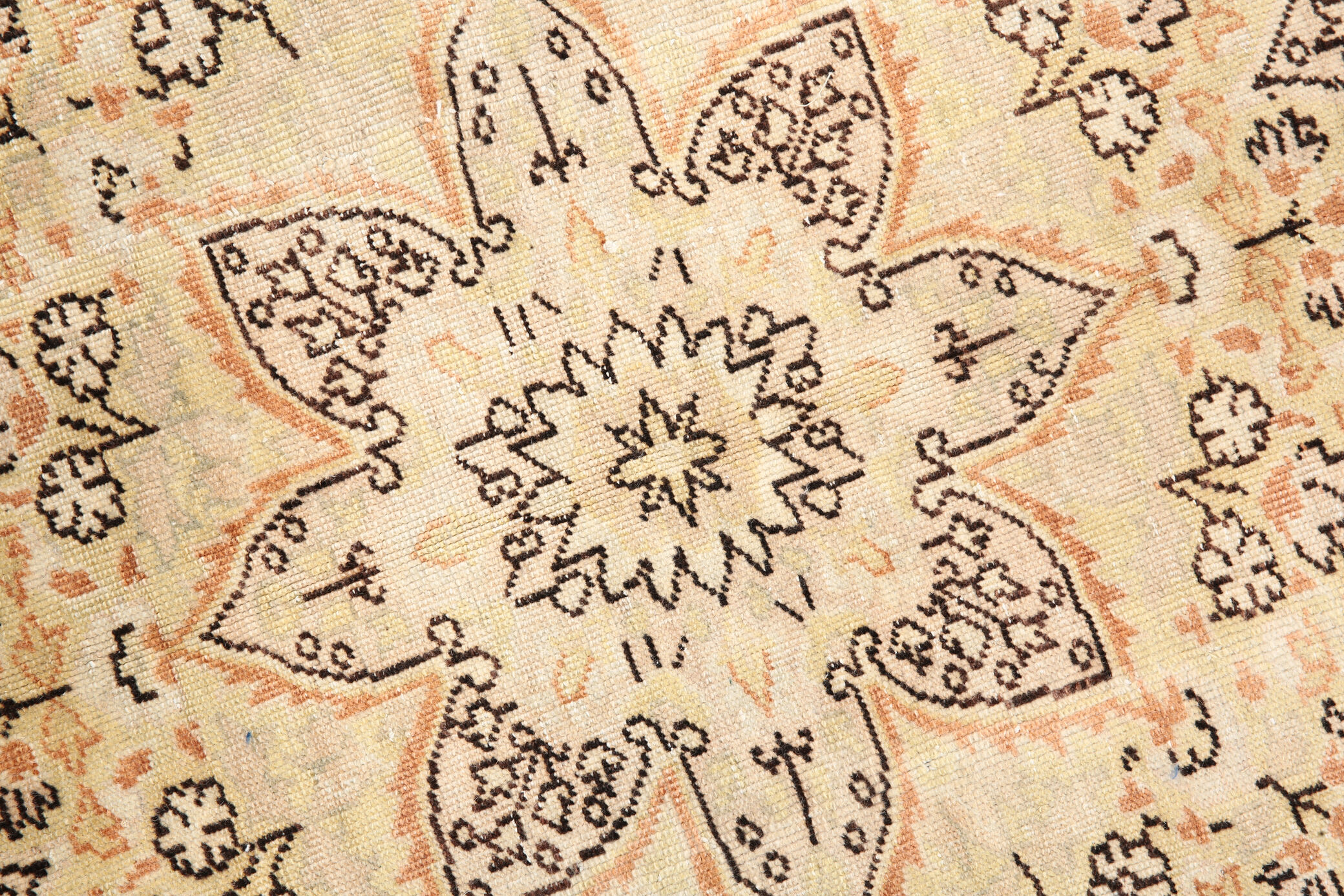 8x12 Beige & Khaki 60s Persian Rug, 242x355Cm