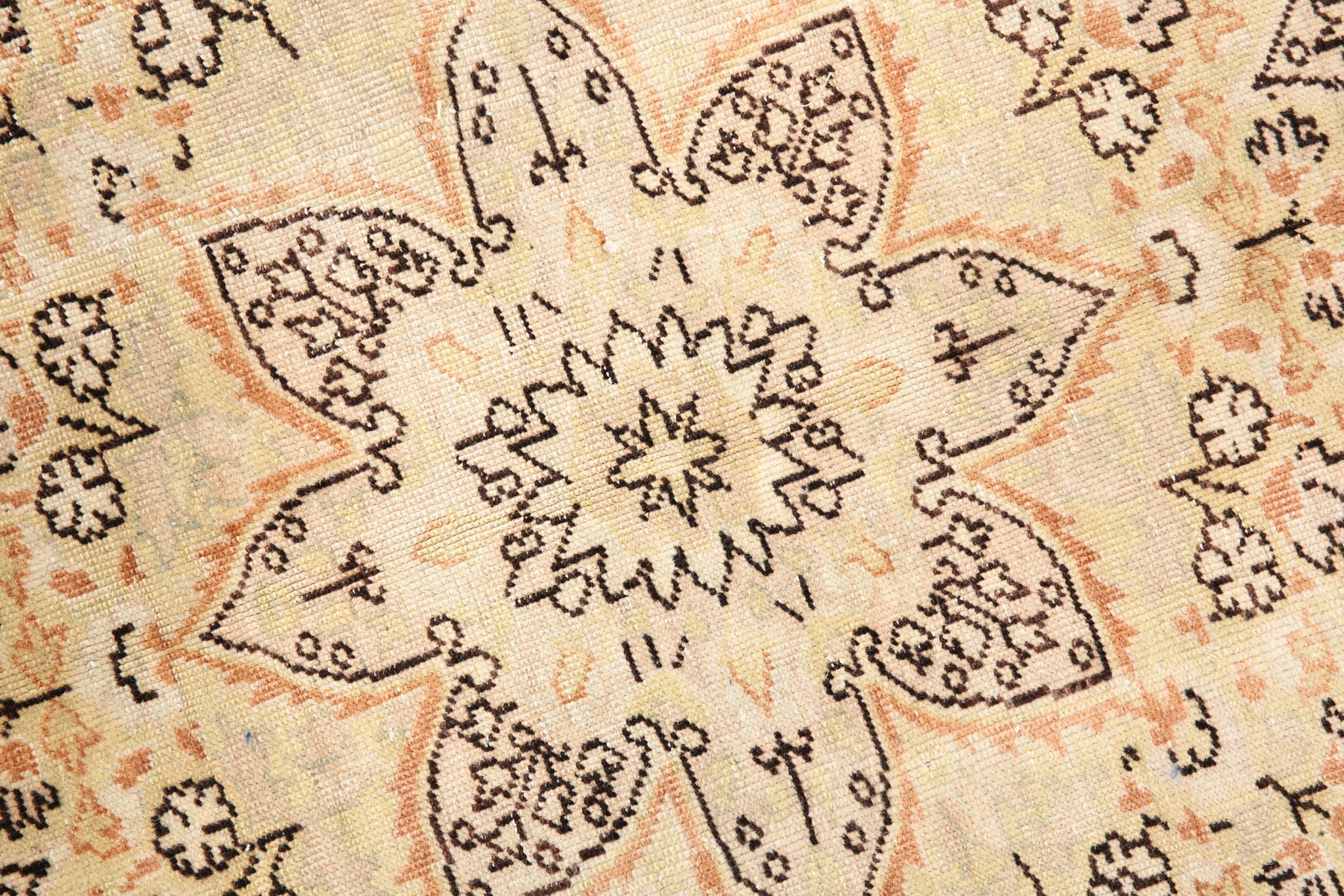 8x12 Beige & Khaki 60s Persian Rug, 242x355Cm