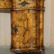 Antique Italian writing desk in olive wood circa 1860