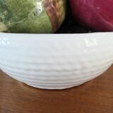 Coupe de fruits et légumes céramique trompe l'oeil mid-century