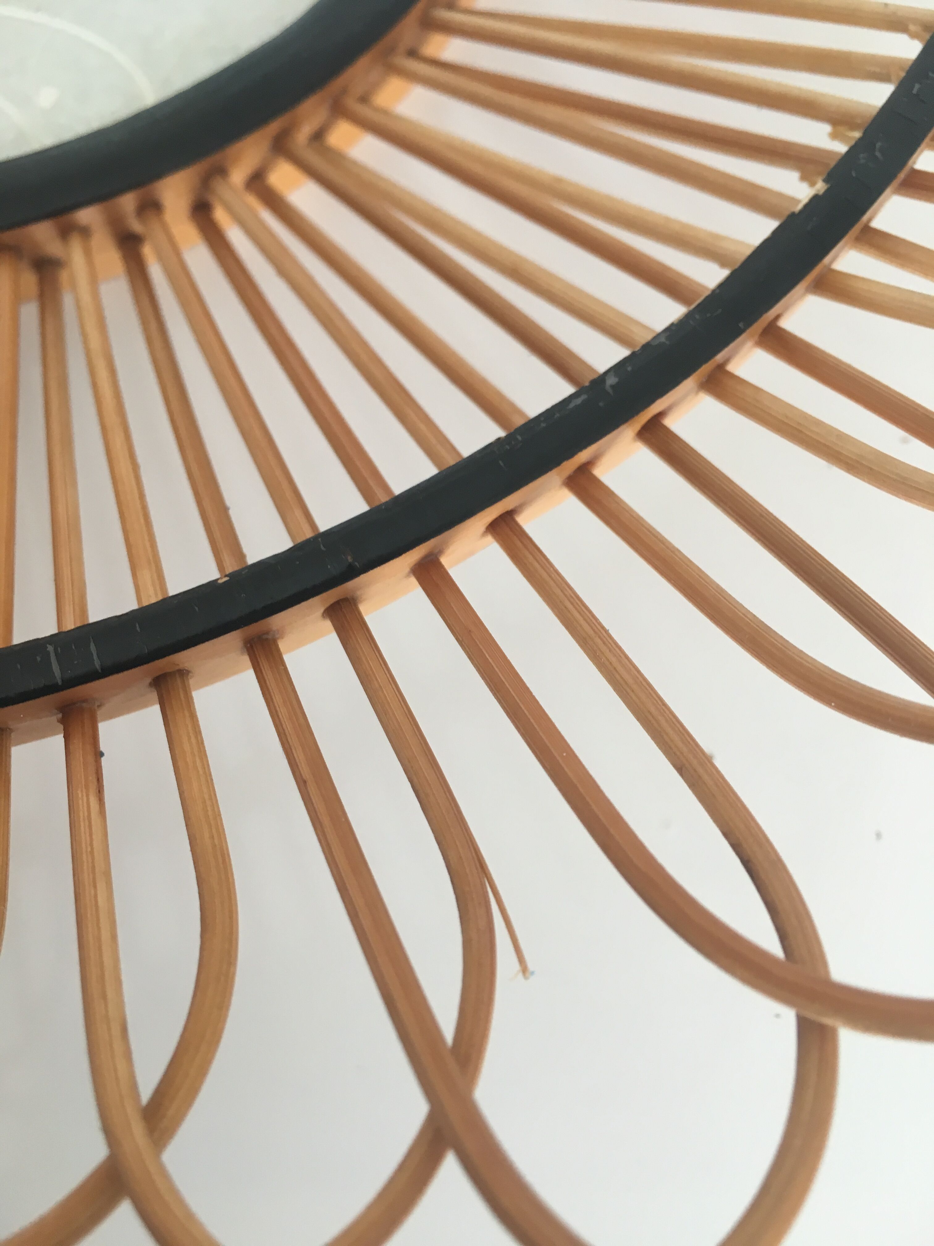 Wicker and butterfly fruit basket