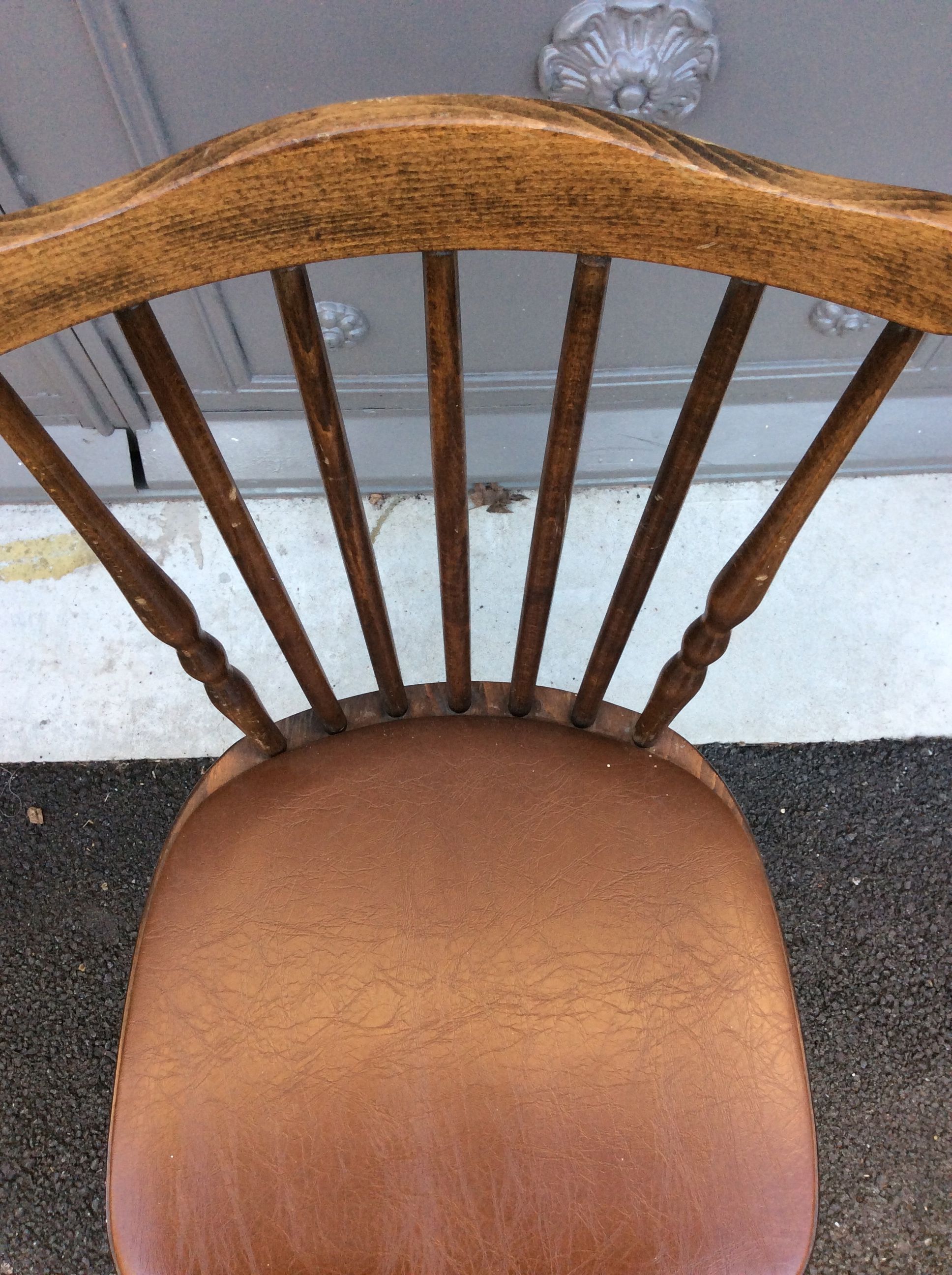 Set of 4 bar chairs stamped Baumann