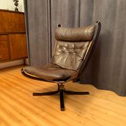 Falcon armchair designed by Sigurd Ressell, Vatne Möbler, Norway, 1970s