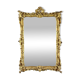 Large gilded wooden mirror in Louis XV style, 19th century.