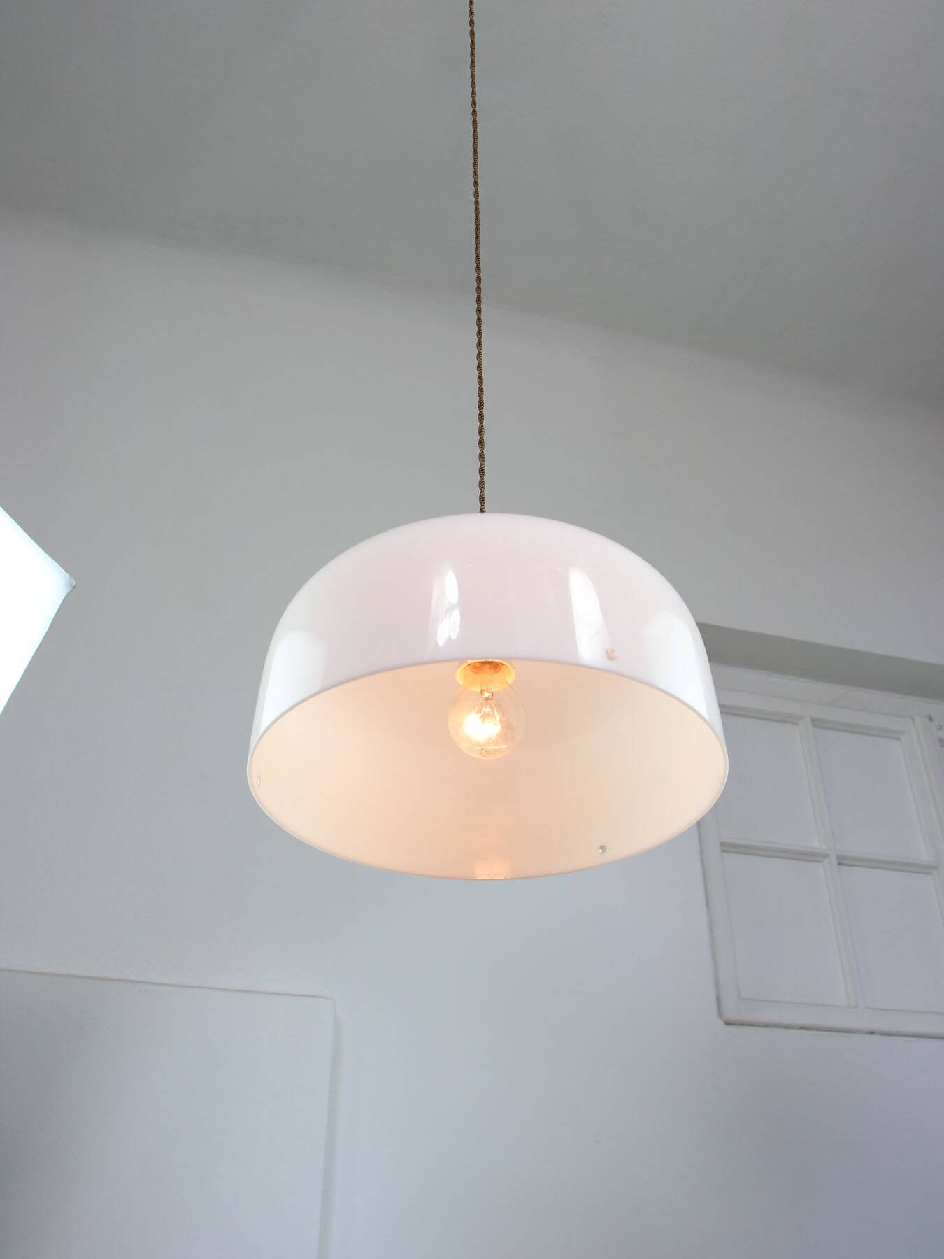 Space Age Medusa by Luigi Massoni for Guzzini in Brass, 1970s