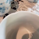 4 porcelain forget-me-not coffee cups