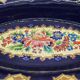 Oval dish in glazed earthenware by M. P. Chevallier, Manufacture des Émaux