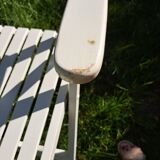 4 fauteuils de jardin pliables vintage