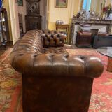 Chesterfield leather vintage sofa