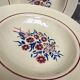 Set 12 assiettes creuses « Œillets » Badonviller