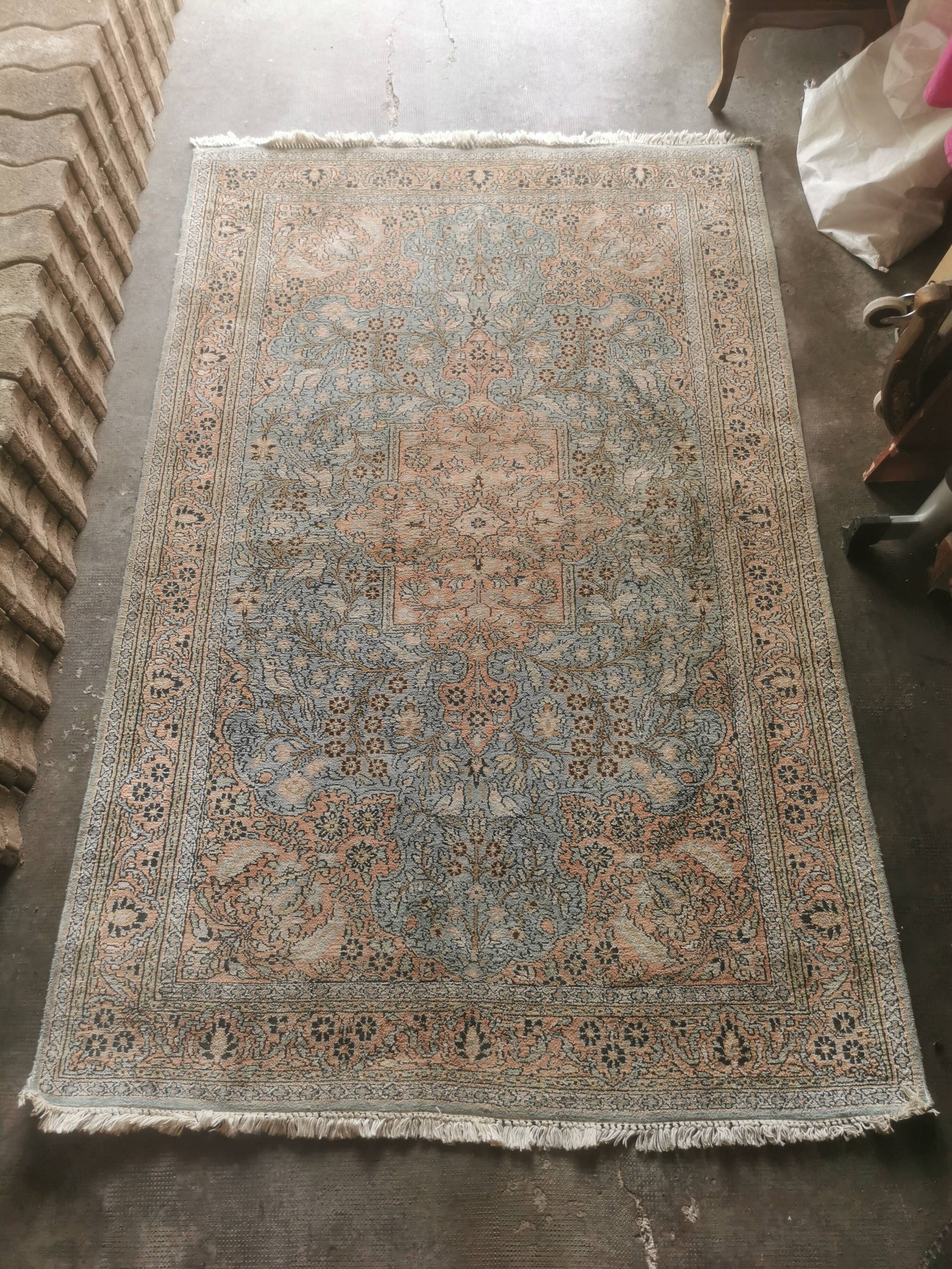 Cashmere Silk Rug India