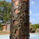Vintage umbrella stand Sara Italy "copper blade"
