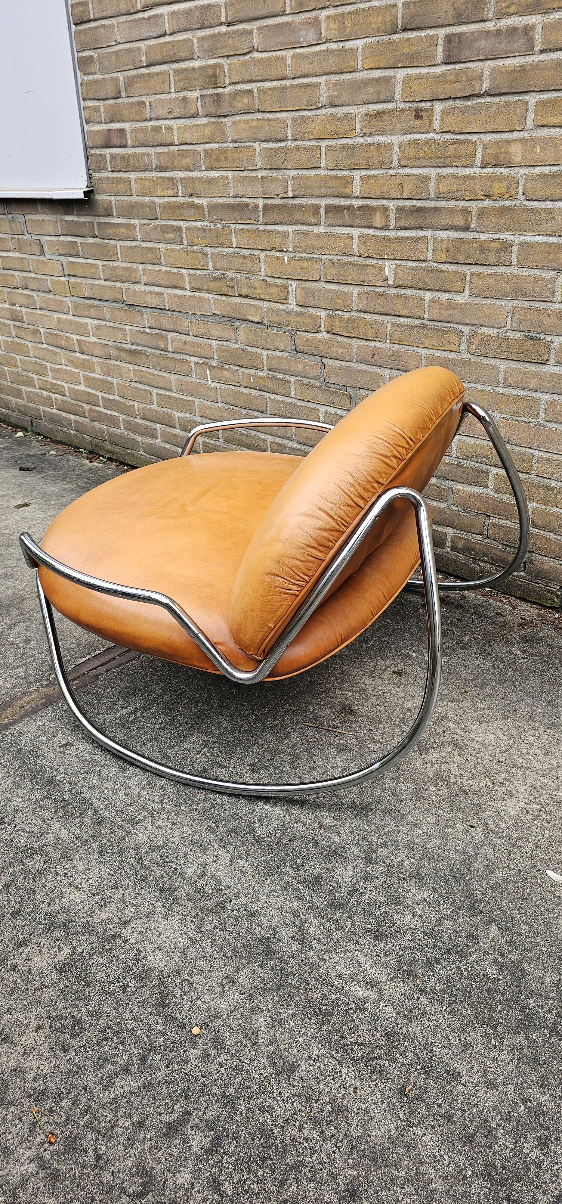 Chaise ondalunga vintage Gastone Rinaldi 1971