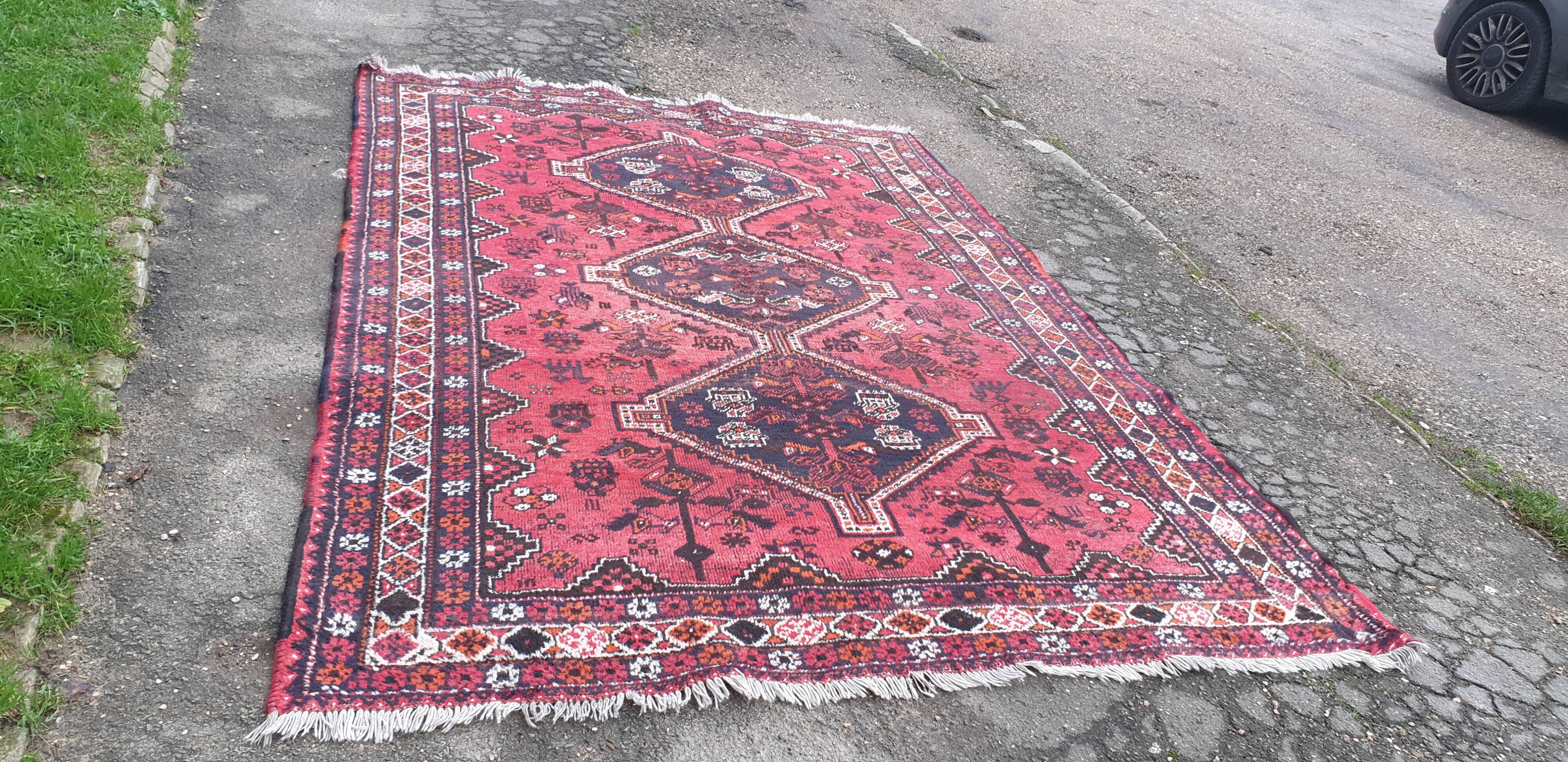 Oriental carpet wool