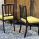 Pair of French mahogany chairs late 19th century