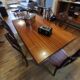 Mahogany dining table varnished year 60