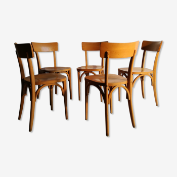 Série de 5 chaises bistrot Stella