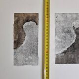 Collage, mixed technique, variations 1, abstract work, 59 cm