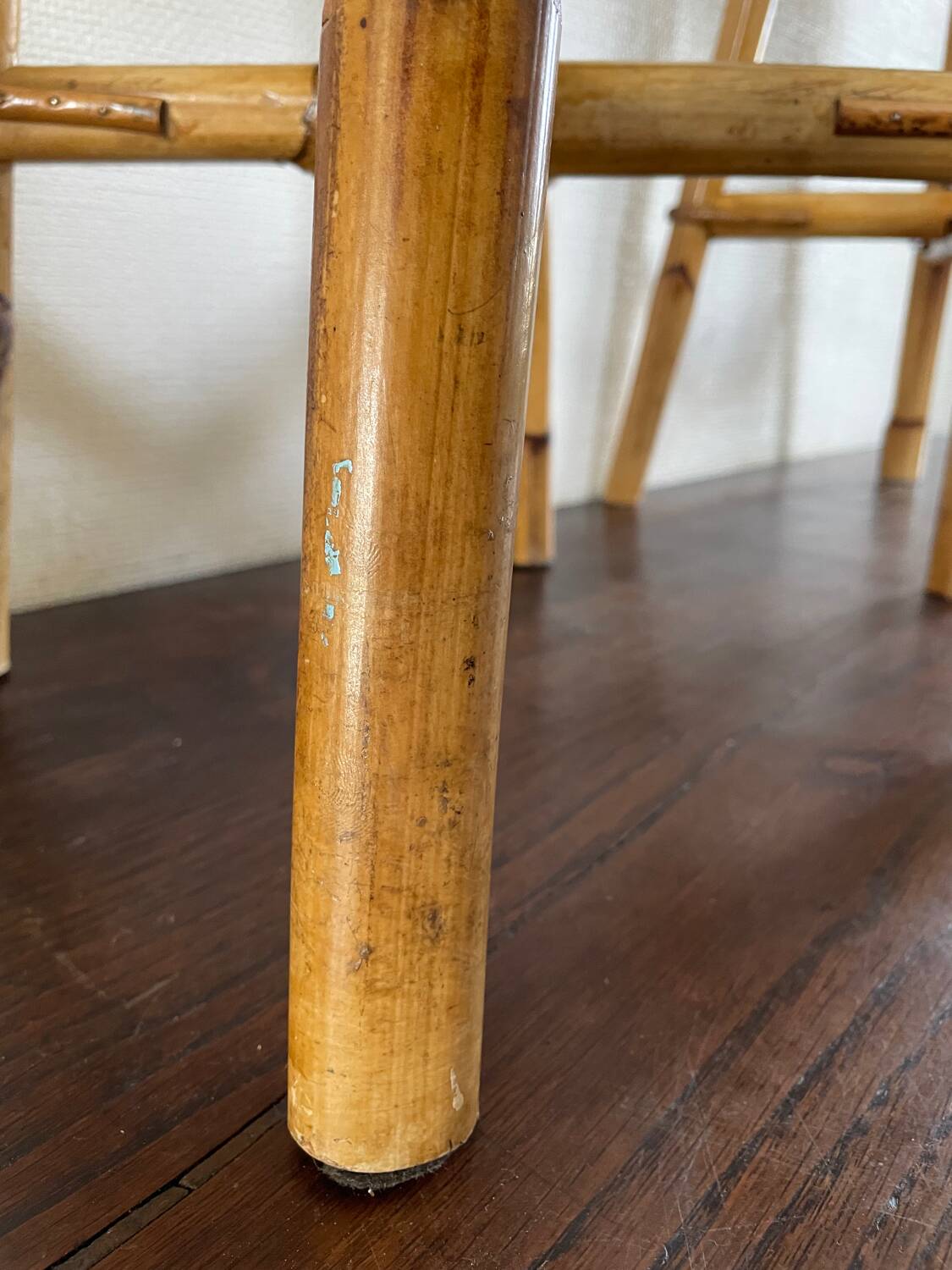 Vintage rattan stools