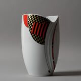 Vase Mitterteich Bavaria, géométrique postmoderne, Allemagne, années 1980