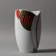 Vase Mitterteich Bavaria, géométrique postmoderne, Allemagne, années 1980