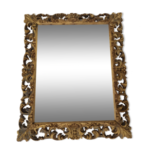Miroir biseauté chêne