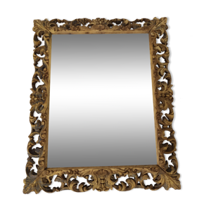 miroir biseauté chêne