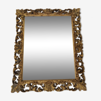 Oak beveled mirror  94x115cm