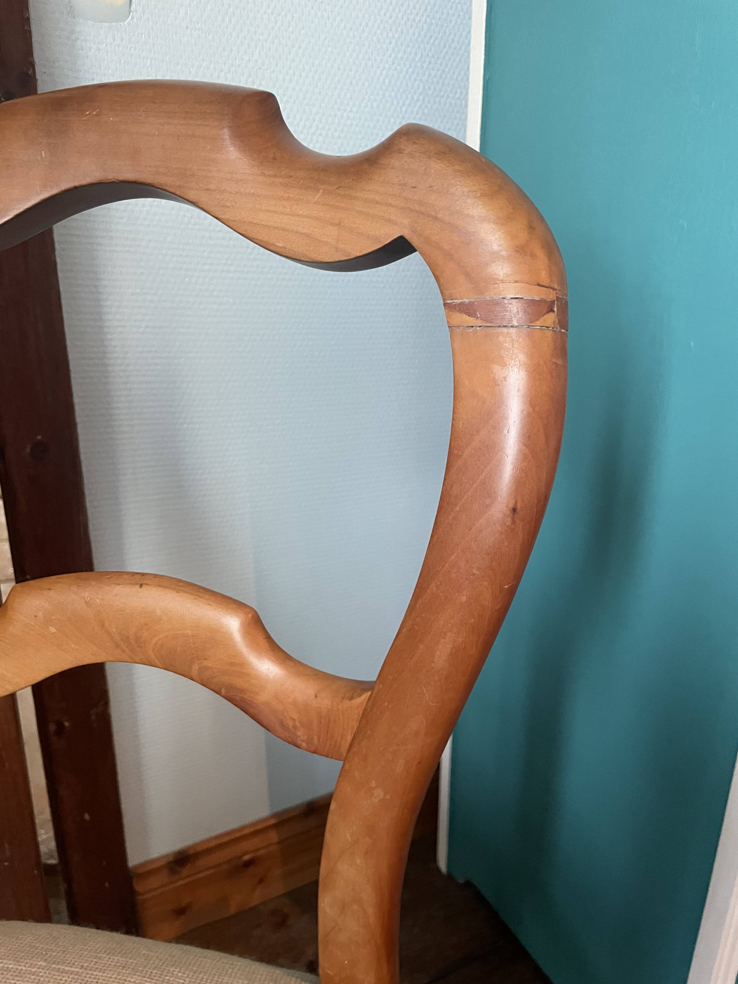 Chaise capitonnée