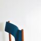 Ensemble de 4 chaises en teck bleu par Aksel Bender