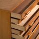 Antique plan cabinet in beech wood – Central Europe, circa 1960