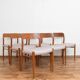 Danish Teak Dining Chair Model 75 by Niels Otto Møller for J.L. Møllers, 1960s, Set of 6.