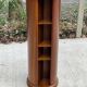 Pair of wooden swivel stools