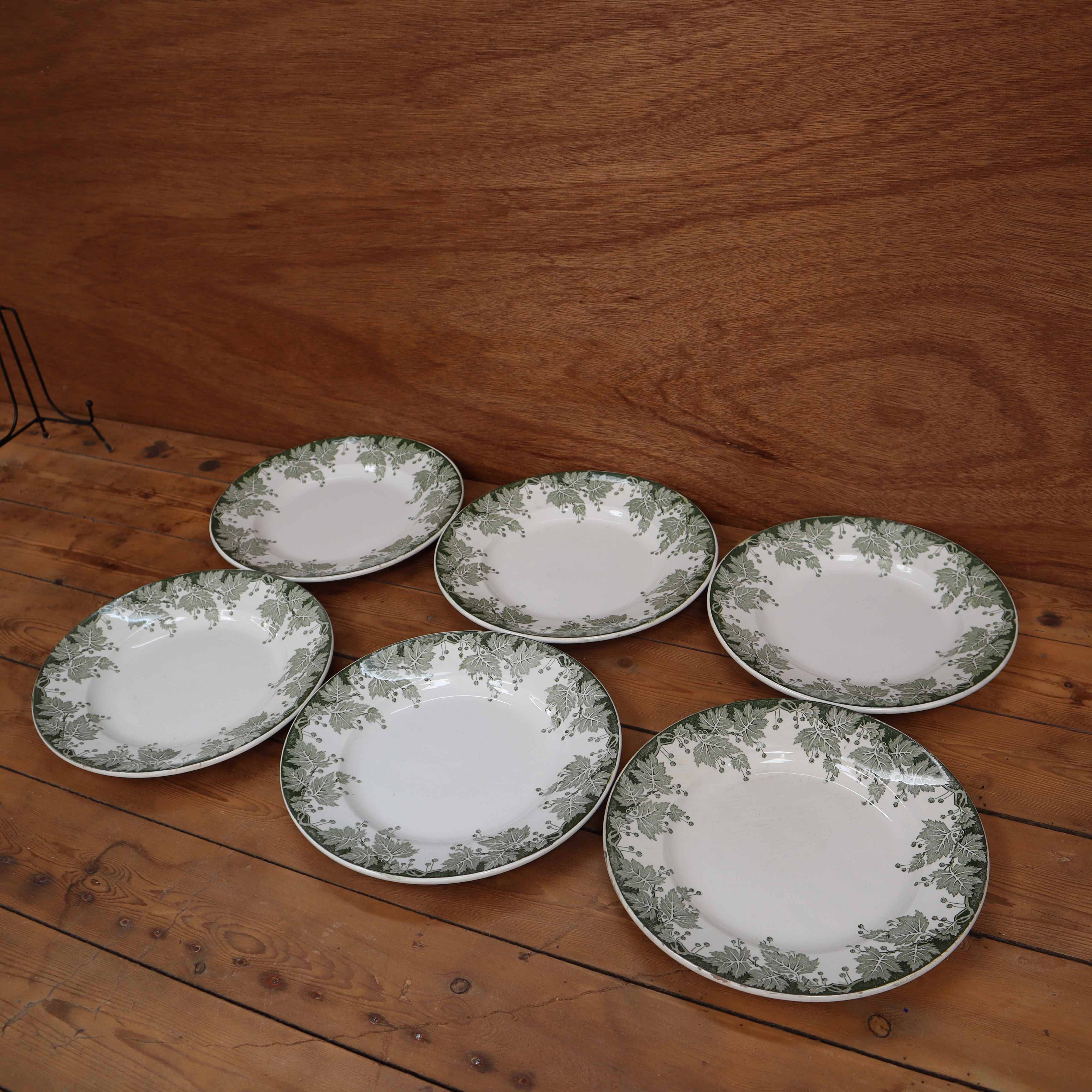 6 Terre de Fer flat plates, Platane St Amand model