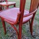 Lot de 6 chaises bistrot vintage en bois courbé