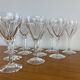 12 crystal wine glasses Lorraine Lemberg Bristol size
