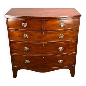 Commode ancienne en acajou, Angleterre, XIXe siècle