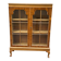 Chippendale display cabinet in wood, English Queen Anne dresser bookcase from 1960.