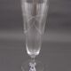 Lot of 6 mismatched champagne flutes