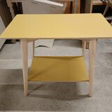Vintage side table with compass legs