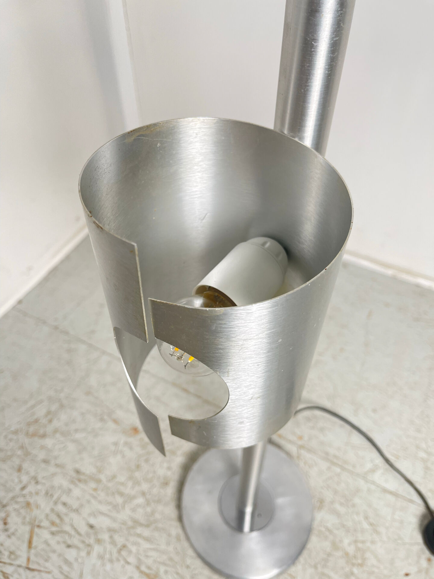1970s three-light floor lamp
