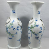 Paire de vases chinois ou japonais 19è siècle